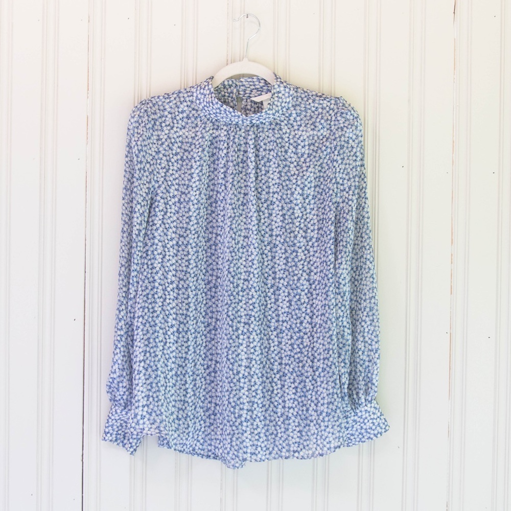 H&M Floral Sheer Blouse